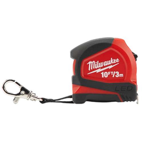 Milwaukee 10ft / 3m Keychain Tape Measure with LED