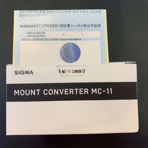 行貨Sigma MC-11(有盒、有証、無單)