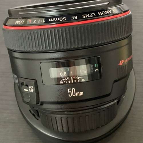 Canon EF 50mm f/1.2 L USM - 95% new