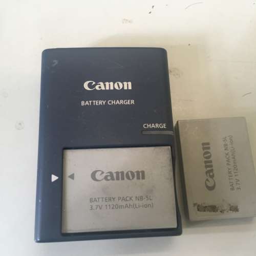 CANON NB5L 原廠充電器及電池