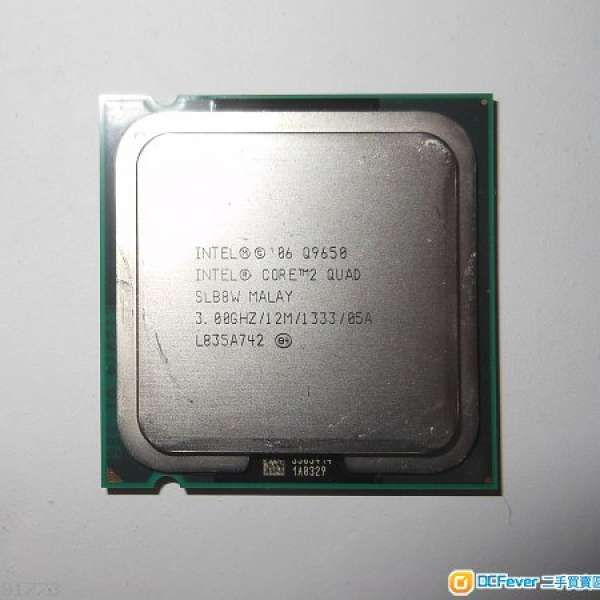 Intel Core 2 Quad Q9650 3.00GHz 12M 1333 MHz LGA775 4核CPU!