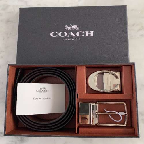 COACH 男裝皮帶套裝盒 men's belt set