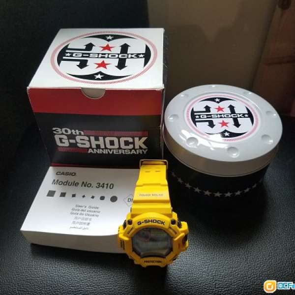 90%新 Casio G-Shock 30th 週年 GW-9430EJ-9JR Rangeman 黃貓