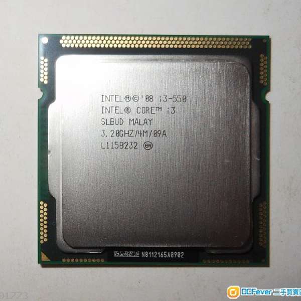 Intel Core i3-550 3.20GHz 4M LGA1156  雙核4線CPU!