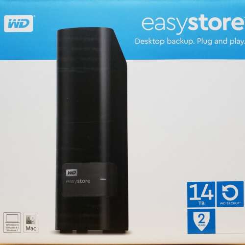 Western Digital WD Easystore 14TB 3.5" External Harddisk 外置硬碟