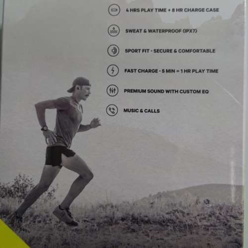 全新Jaybird Run XT 藍牙無線耳機 (入耳式) - 黑色