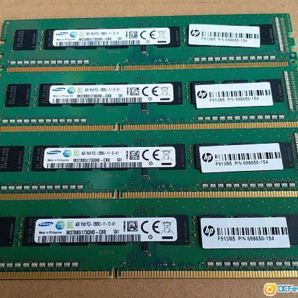 100幾條，SAMSUNG DDR3 4GB 1600，DELL SK hynix 4GB