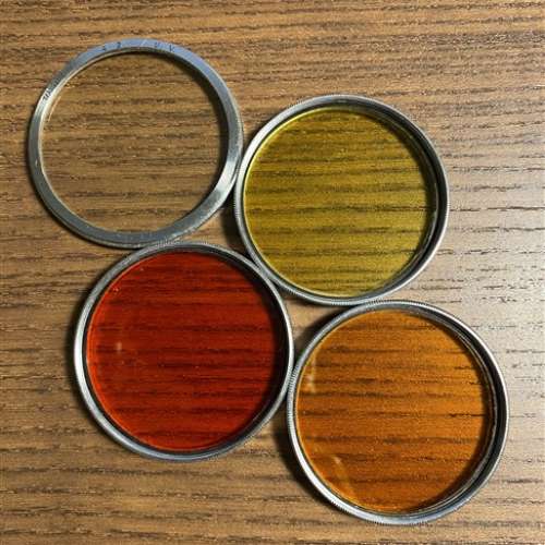 Walz A42 and 40.5mm Filters (UV, Yellow, Orange, Red)