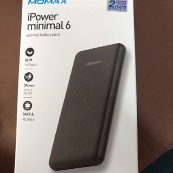全新未開封 Momax iPower minimal6 10000mAh 充電寶/尿袋
