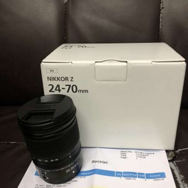 極新淨 全套有盒行貨 Nikon Z 24-70 S (Z6 Z7 use)