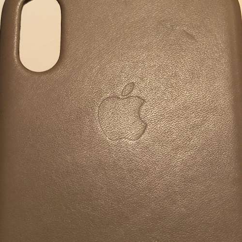 灰色IPhone X 手機套 leather case