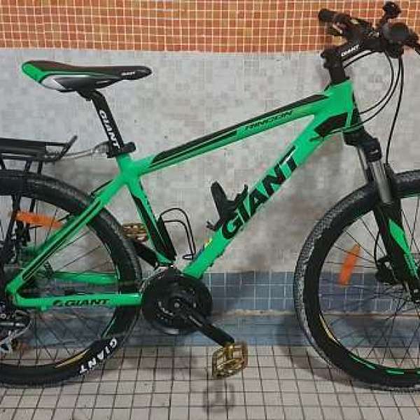 GIANT 2017 GIANT RINCON DISC 26吋 24速 鋁架爬山車 避震前叉 油碟剎 後貨架 綠黑...