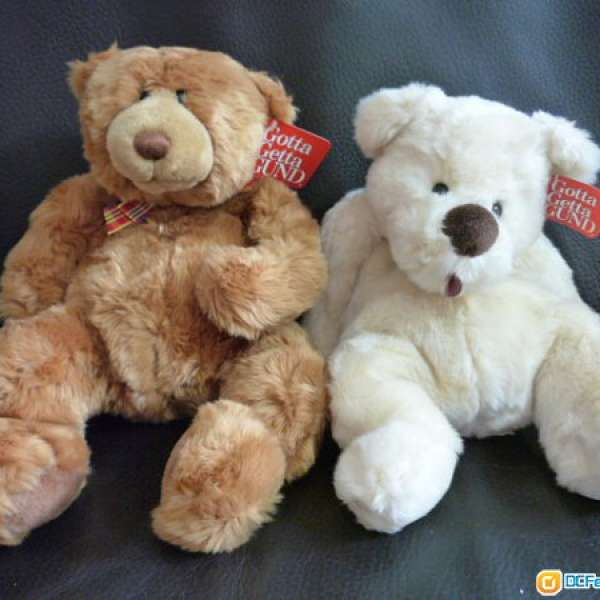 Teddy Bear Stuff Toy 熊公仔 小熊毛公仔 高1呎左右 貨版 100%新 兩款顏色 二擇一