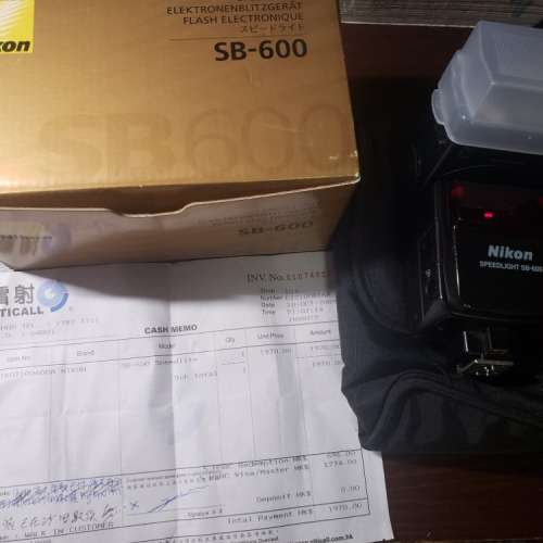 Nikon SB 600(有盒)(本人全新買入)(行貨)