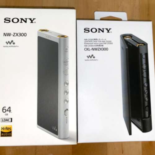 Sony NW-ZX300 64GB with 原裝皮套 hi res music player