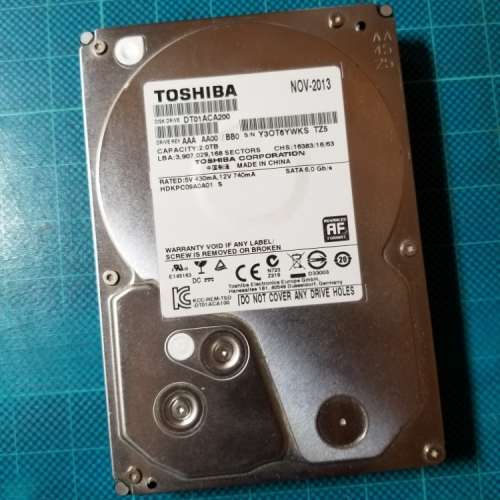 Toshiba 3.5" 2TB HDD