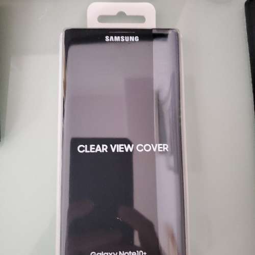 全新未開過 Samsung Note 10+ clear view cover 黑色