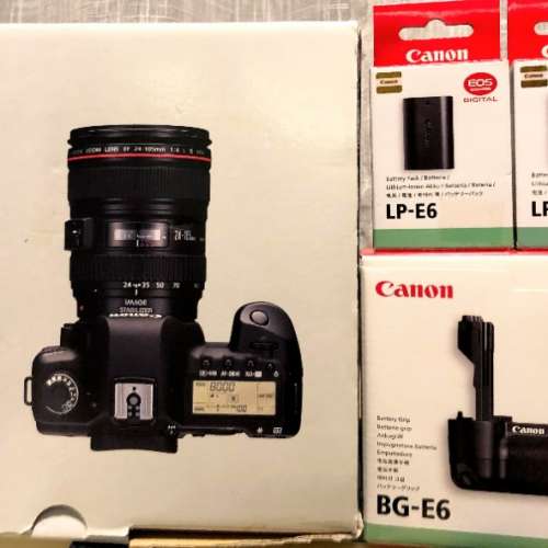 CANON 5D Mark II + EF 24-105mm f/4L kit set 連原廠直倒 BG-E6