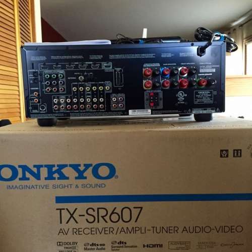 Onkyo TX SR607 7.2 Channel 210 Watt Receiver (220V) 連原裝遙控、配件、說明書及...