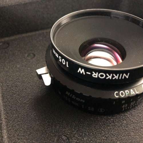 Nikon 4x5 大底鏡頭105mm, 4.5/f 連Toyo 板