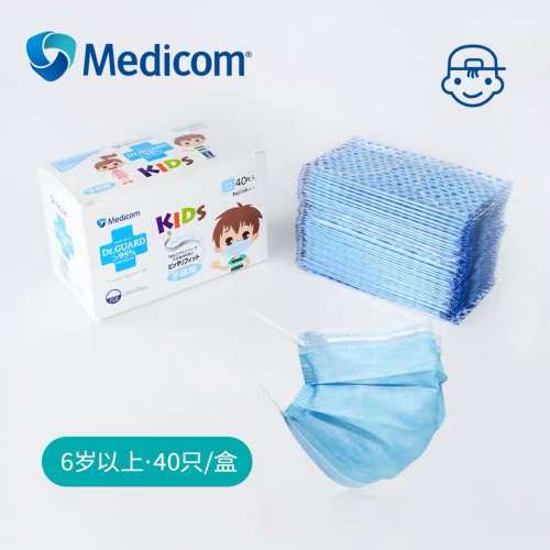 Medicom 中童藍色Level 1 防護口罩