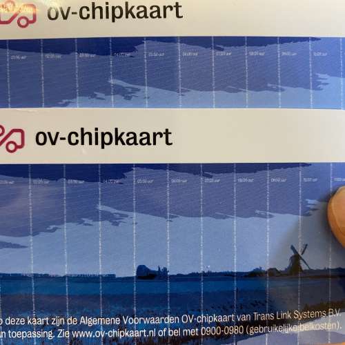 Netherlands OV-chipkaart (travel chip card)