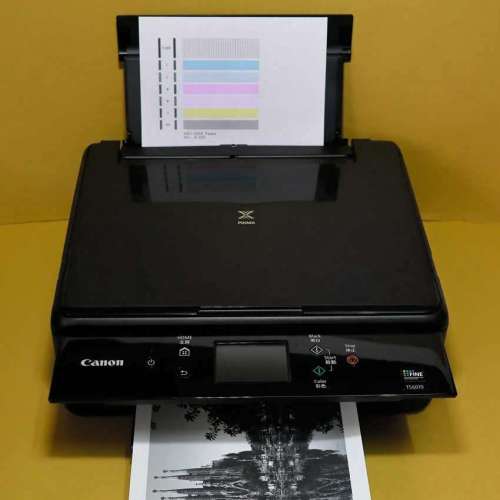 新淨少用良好合個人業務用770 771墨盒5色Canon TS 6070 Scan printer入滿墨(可無線...