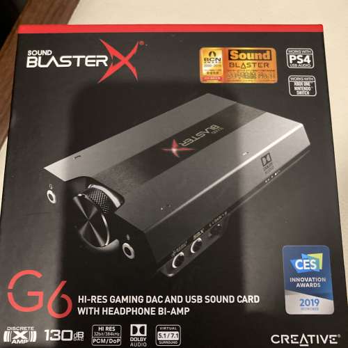 Creative Sound BlasterX G6 杜比虛擬7.1聲效卡