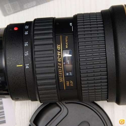 行貨原裝Tokina 14-20mm f2 Pro DX ( Canon EF mount ) 可交換Canon 55-250mm或其他...