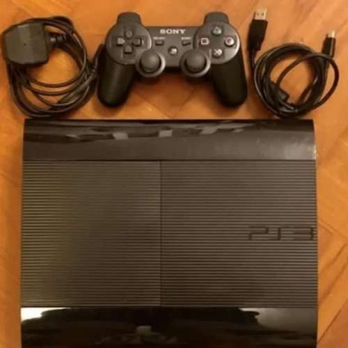 PS3 slim 500gb + 兩原裝手制+ 26隻game