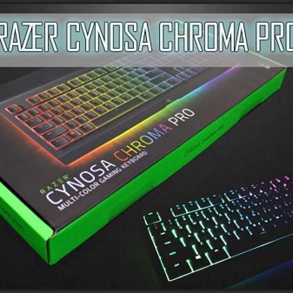99.999新 RAZER CYNOSA CHROMA PRO gaming keyboard