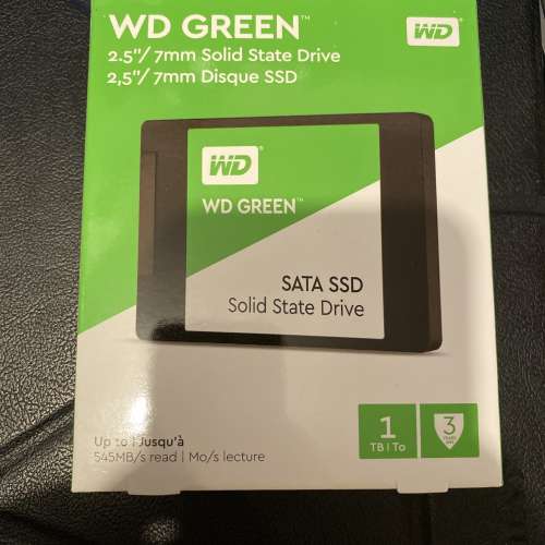Western Digital 1 TB 2.5" SATA SSD (全新未拆包裝）