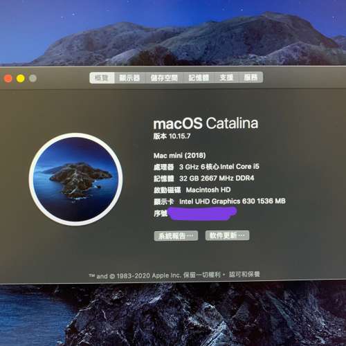 mac mini 2018 version 32GB ram