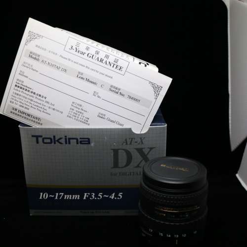 超平 新淨靚仔 Tokina 10-17 10-17mm Fisheye Canon