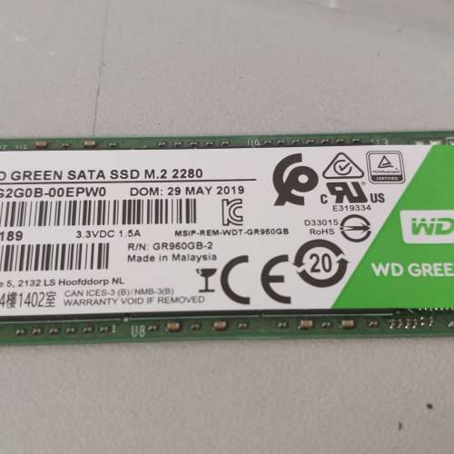 WD WDS240G2G0B NGFF 2280 M2 SSD 240GB