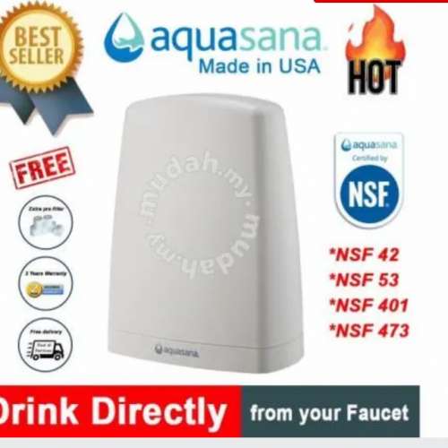 Aquasana NSF認證 㕑上型除鉛濾水器 AQ-4000 白色 香港行貨