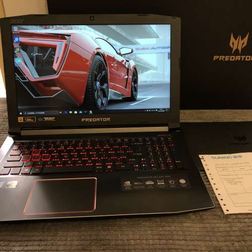 99%新Acer Predator i7-8750H/144hz/Gtx1060-6gb/32GB/512GB+1TB全套長保