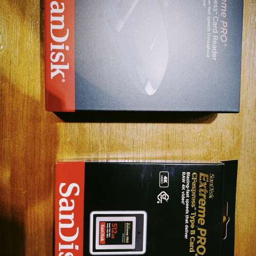 100% 全新SanDisk 512Gb CFexpress  連card reader for canon R5