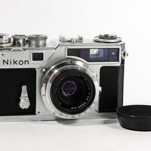 【美品】NIKON/尼康 SP 銀色機身 NIPPON KOGAKU + 蔡司/ZEISS-OPTON BIOGON 35mm F...