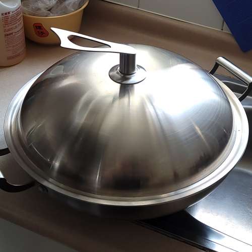 JNC wok 壓紋不銹鋼鑊 + 煎Pan