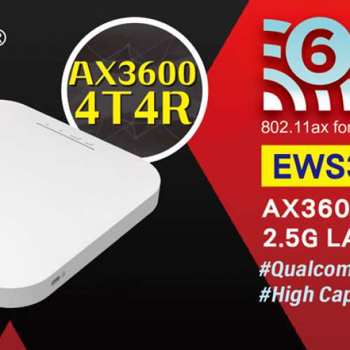 EnGenius Wifi 6 AX3600 MU-MIMO 2.5G LAN Managed AP &ndash; EWS377AP