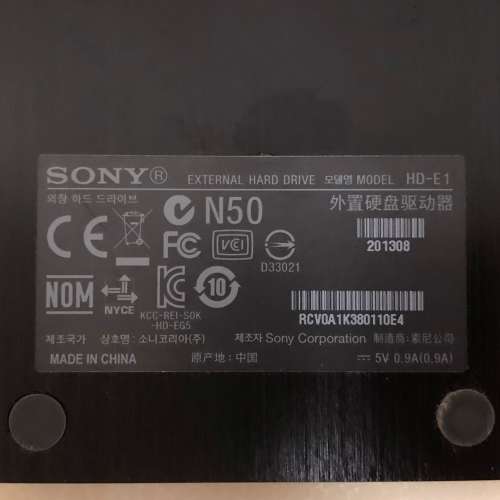 Sony HD-E1 1TB 外置硬碟 External Hard Disk