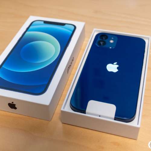 出售*100%全新 Apple iPhone 12 BLUE 128GB 香港行貨 上台機 25/10出機 *100% new !...