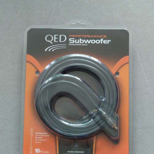 QED Performance Subwoofer cable 10m new