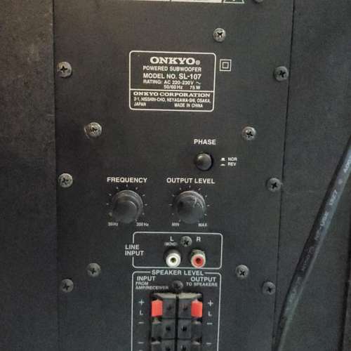 Onkyo SL-107 Sub-woofer 8吋有源超低音重低音喇叭