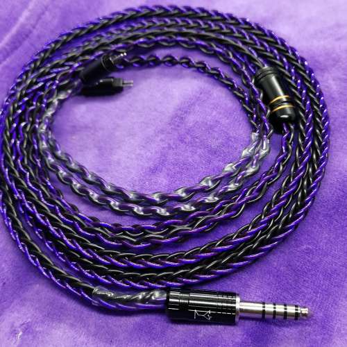 紫冥 極級7N退火銅mix金銀銅耳機線升級線Shure QDC 64audio fender campfire westo...