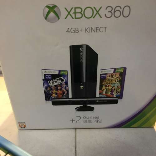 XBOX 360 4GB+Kinect 同16隻Game