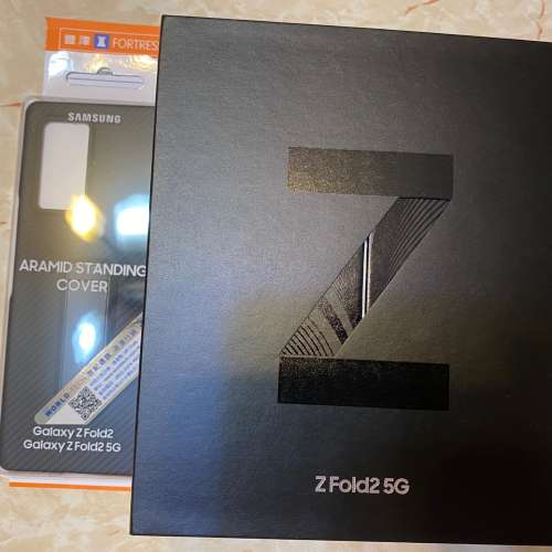 全新未開封豐澤行貨黑色 Galaxy Z Fold2 5G fold 2 連單連 Aramid立架式保護套