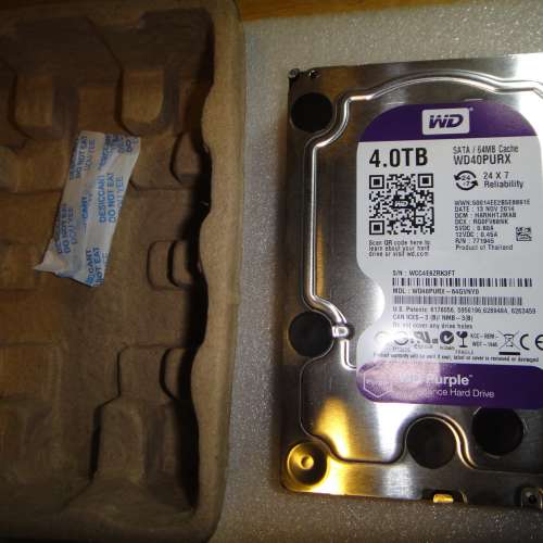 Western Digital WD40PURX  3.5" 4TB 64MB SATA3 監控系統專用硬碟