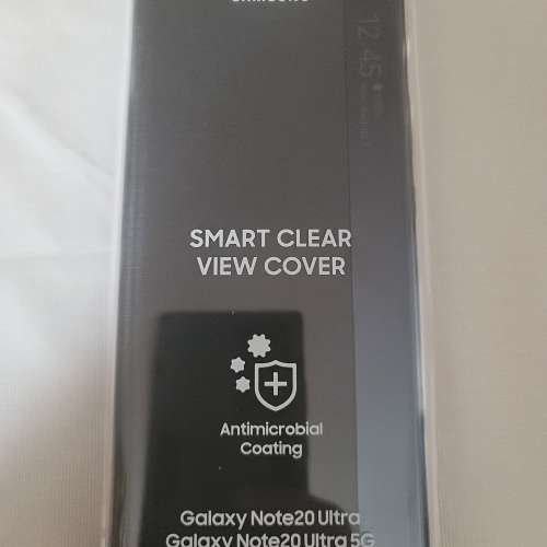 Samsung Galaxy Note20 Ultra 黑色全透視感應皮套